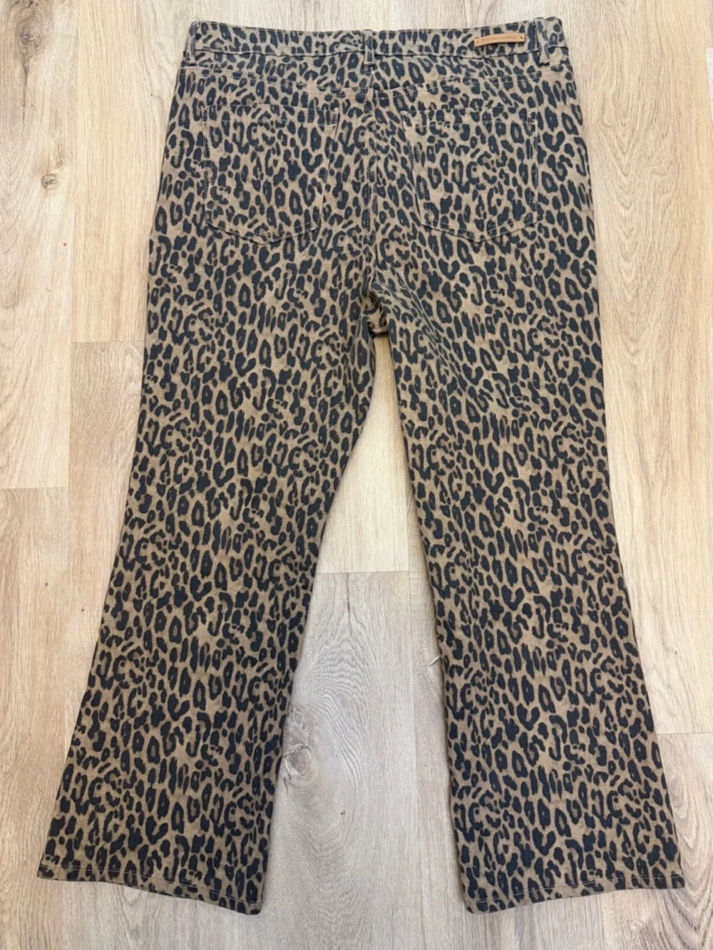 Soft Surroundings Leopard Print Ankle Jeans - Brown and Black